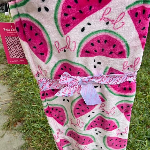 Juicy Couture Other - Juicy couture watermelon fleece blanket